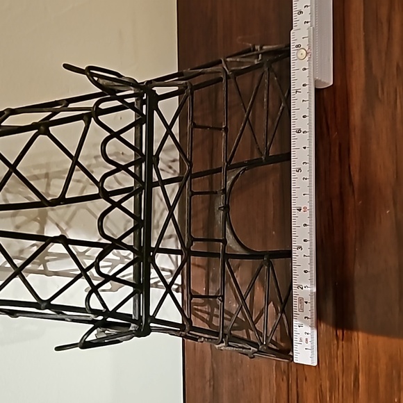 Vintage large metal Eiffel Tower Paris wall decoration hanging 25 inches - Picture 8 of 9